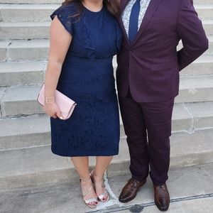 Navy Blue lace cocktail dress (worn once)